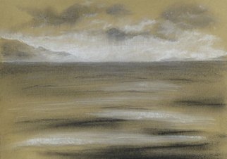 Andreas Loeschner Gornau, ' Lake Garda 2', 2015, original Drawing Pastel, 30 x 21  cm. Artwork description: 2103   Lake GardaCharcoal, Chalk  ...