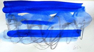 Lois Di Cosola; Beach 1, 2008, Original Watercolor, 11 x 9 inches. Artwork description: 241  from the Long Island Beaches series of watercolor and pencil drawings ...