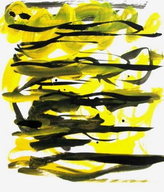 Lois Di Cosola; October Z, 2008, Original Drawing Gouache, 11 x 14 inches. Artwork description: 241 Tempera and ink on paper...