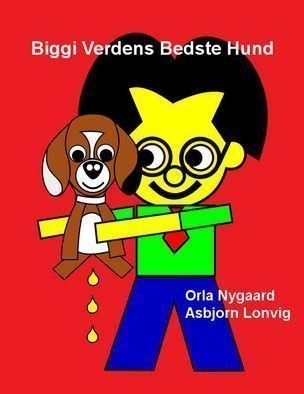 Asbjorn Lonvig, 'Biggi Verdens Bedste Hund', 2011, original Book, 11 x 8.5  cm. Artwork description: 3483  Book in Dansh, ISBN: 978- 87- 90608- 11- 8. published by Nygaard & Lonvig, Denmark  at wwww. lulu. com.Summary: The book is about a family who buys a dog ( a Beagle) . The father is skeptical because he does not think he has time enough to look after ...
