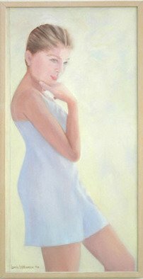 Lorrie Williamson; Growing Up, 2001, Original Painting Oil, 18 x 36 inches. Artwork description: 241  A little girl no longer - - now becoming a woman. ...