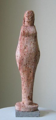 Lou Lalli; Paleovenus Ii, 2007, Original Sculpture Stone, 4 x 15 inches. Artwork description: 241    Persian travertine  ...