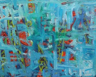 Luana Stebule; Dancing In The Wind, 2018, Original Painting Oil, 46 x 35 cm. Artwork description: 241 abstract art...