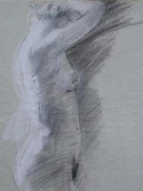 Lucille Rella, 'Figure Study E', 2009, original Drawing Other, 18 x 24  inches. 