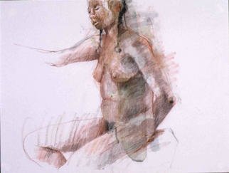 Lucille Rella, 'Judy', 2002, original Drawing Other, 17 x 14  inches. Artwork description: 3099 Mixed media ...