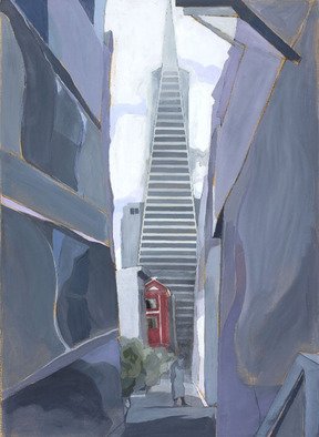 Lucille Rella, 'San Francisco Old And New', 2009, original Painting Acrylic, 40 x 60  x 1 inches. 