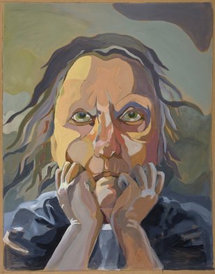 Lucille Rella, 'Self Portrait 2', 2009, original Painting Acrylic, 40 x 60  x 1 inches. 