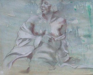 Lucille Rella, 'White Robe', 2010, original Mixed Media, 24 x 18  inches. 