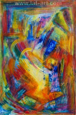 Lyn Walters; Back To The Bright Lights, 2014, Original Painting Acrylic, 60 x 90 cm. Artwork description: 241  Glaze upon glaze creating rich deep colours                 ...