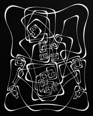 Lyudmila Kogan; Parturition, 2010, Original Drawing Other, 8 x 10 inches. Artwork description: 241 Scratchboard art:  I use 1/ 8