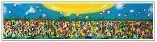 Mac Worthington, 'Field Of Wildflowers', 2020, original Painting Acrylic, 60 x 15  x 3 inches. Artwork description: 2703 Acrylic on stretched canvasAvailable. Signed   dated. Certificate of Authenticity. Ready to hang....