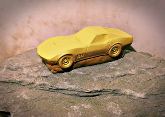 Roland Van Ast; Born Out Of Rock Corvette 1, 2020, Original Ceramics Handbuilt, 4.1 x 1.4 inches. Artwork description: 241 Born out of Rock by Mad MouseChevrolet Corvette 1968- Handmade modelcars- Born out of Rock series- 1 of only 50- Scale 143- 10. 5 cm 145 gr- Handmade mold- Cast porcelain plaster- Sculpted model- Hand painted- Protective layer- Showcase box- Small series, special colors and models ...