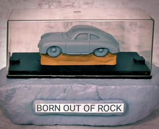 Roland Van Ast; Born Out Of Rock Porsche 1, 2020, Original Ceramics Handbuilt, 3.4 x 1.6 inches. Artwork description: 241 Born out of Rock by Mad MousePorsche 356- Handmade modelcars- Born out of Rock series- 1 of only 50- Scale 143- 8. 5 cm 120 gr- Handmade mold- Cast porcelain plaster- Sculpted model- Hand painted- Protective layer- Showcase box- Small series, special colors and models on ...