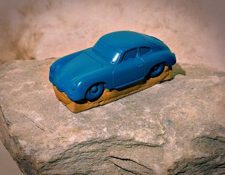 Roland Van Ast; Born Out Of Rock Porsche 3, 2020, Original Ceramics Handbuilt, 3.4 x 1.6 inches. Artwork description: 241 Born out of Rock by Mad MousePorsche 356- Handmade modelcars- Born out of Rock series- 1 of only 50- Scale 143- 8. 5 cm 120 gr- Handmade mold- Cast porcelain plaster- Sculpted model- Hand painted- Protective layer- Showcase box- Small series, special colors and models on ...