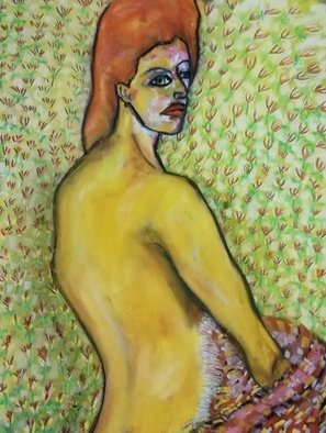 Alistair Cooke; The Glance, 2019, Original Pastel, 50 x 65 cm. Artwork description: 241 Color ...