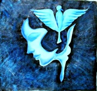 Maitrry P Shah; The Mind, 2020, Original Painting Acrylic, 24 x 24 inches. Artwork description: 241 The mind painting shows the state of mind. Mind is free like bird. ...
