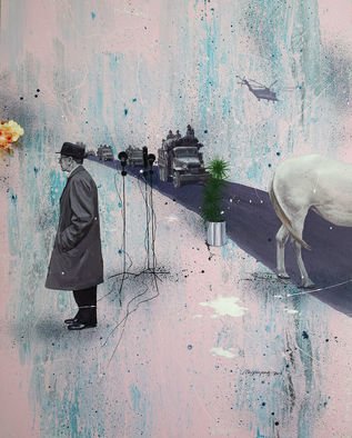 Mandy Sun; Roadshow, 2013, Original Painting Acrylic, 120 x 150 cm. 