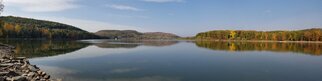 Charles Baldwin; Cowanesque Lake, 2023, Original Photography Digital, 107.2 x 26.9 inches. Artwork description: 241 The beautiful Cowanesgue Lake with autumn colors. ...