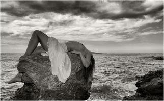 Manolis Tsantakis; On The Rocks, 2010, Original Photography Black and White, 19 x 13 inches. 