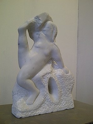 Marcin Biesek; Aphrodite, 2011, Original Sculpture Stone, 15 x 14 cm. Artwork description: 241    Marble sculpture- this is one of me the harder artworks I ever done. I tried discover Rodin and also More art. The Modernism , and all we recive is like a gold in our hands to keep, and develop in our art.  ...