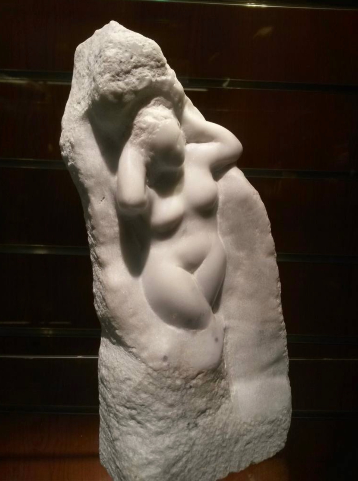 Marcin Biesek; Venus, 2011, Original Sculpture Stone, 5 x 18 cm. Artwork description: 241 Marble sculpture...