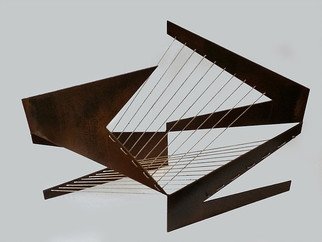 Marcio Faria; Gabo Juta, 2014, Original Sculpture Steel, 62 x 92 cm. Artwork description: 241  welded steel and juta wire ...