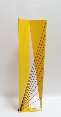 Marcio Faria; Gabo Sp 100 Amarela, 2014, Original Sculpture Steel, 25 x 79 cm. Artwork description: 241  steel and silicone wire  ...