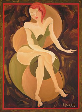 Leslie Marcus; DELIGHT, 2007, Original Printmaking Giclee, 18 x 24 inches. Artwork description: 241  ACRYLIC~CANVAS~GOLD LEAF ...