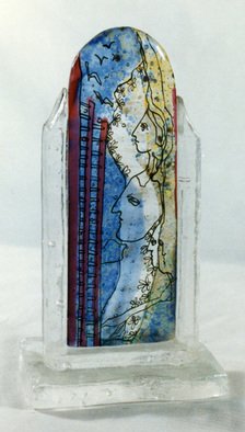 Margaret Stone, 'Family', 2005, original Glass, 4 x 10  x 3.5 inches. Artwork description: 2703  Fused and cast glass.  Created as one of 18 small glassworks for a project. ...