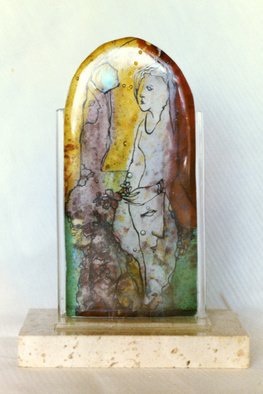 Margaret Stone, 'In The Garden', 2005, original Glass, 4 x 10  x 3 inches. Artwork description: 2703  Cast and fused glass.  One of 18 small works created for a story project. ...
