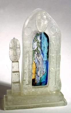 Margaret Stone, 'Search For The Ancestor Shrine', 2000, original Glass, 10 x 16  x 6 inches. Artwork description: 2703  Kilnformed glass, cast and fused. ...