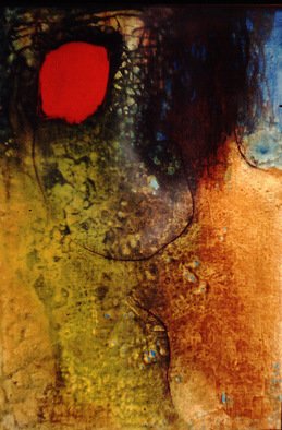 Margaret Stone, 'Woman Of The Red Sun', 2007, original Painting Acrylic, 23 x 33  x 2 inches. 