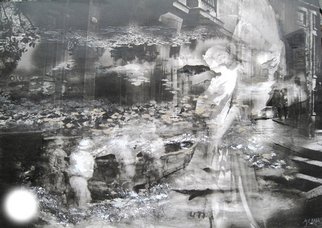 Maria Eugenia Akel; Berlin Y Valdivia, 2010, Original Mixed Media, 140.5 x 90 cm. Artwork description: 241        It is a mix Photo- painting, using my own self taken photos and my paintings, all worked in digital , and then over canvac.       ...