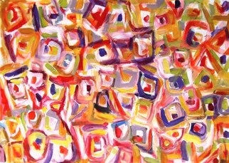 Marilyn Deitchman; Inception, 2014, Original Painting Acrylic, 36 x 24 inches. Artwork description: 241     expressionist, abstract, multilayered,        ...