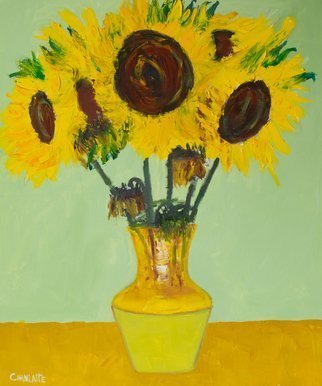 Marino Chanlatte; Sunflower 5, 2019, Original Painting Oil, 20 x 24 inches. Artwork description: 241 Sun, light, nature and sunflowers have been always present in my mind, and in my heart. Ready to hang...