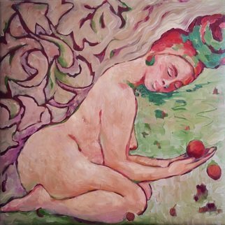 Marina Venediktova; Prayer For Fruits, 2022, Original Painting Oil, 20 x 20 inches. Artwork description: 241 