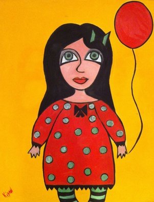 Mariya Kiyan; Maria, 2014, Original Painting Acrylic, 50 x 60 cm. Artwork description: 241  50X60, canvas Acrylic and oil painting in pop art style...