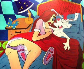 Mariya Kiyan; Rabbit In Love, 2016, Original Painting Acrylic, 170 x 120 cm. Artwork description: 241 1. 70cnX1. 20cm canvas Acrylic painting...