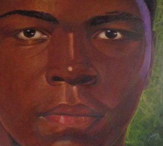 Mark Wholey; Portrait Of Muhammid Ali, 2019, Original Painting Oil, 40 x 38 inches. Artwork description: 241 Muhammad Ali is a pivotal figure in American culture. His strength of right and wrong paved the way fora better society. Great fighter, with a great sense of humor. He was Cassius Clay when this image was taken. The assurance and strength of his eyes is what ...