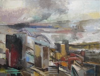 Martha Hayden; The Storm, 2019, Original Painting Oil, 44 x 34 inches. Artwork description: 241 From the 30th floor of a highrise, you feel weather as well as observe it. In this painting a storm is rolling in and this storm was spectacular   At times I could see the storm and at times, the storm would close in and I could see ...