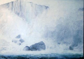 Marty Kalb; Niagara Falls 2 Rocks And..., 2007, Original Painting Acrylic, 26 x 22 inches. 