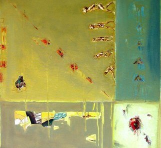 Anindya Roy; Conceptual Scape 70, 2010, Original Painting Acrylic, 30 x 30 inches. Artwork description: 241   A typical land scape , I tryid to catch the game of light and shade of a open field. the relation with living and non- livilg objects.  ...