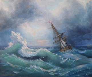 Yuriy Matrosov; Sea Landscape, 2016, Original Painting Oil, 23 x 19.7 inches. Artwork description: 241 Painting Oil on Canvas. This picture was inspired by an exhibition of the famous marine artist Ivan Aivazovsky, which I recently visited in the State Russian Museum in Saint- Petersburg.In this painting I applied many layers of color to create a transparent quality for showing the ...