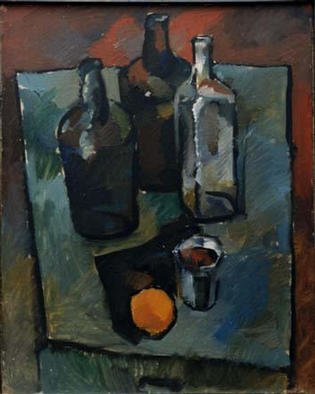 Valeriy Mavlo; Still Life With Orange, 1994, Original Painting Oil, 82 x 100 cm. 