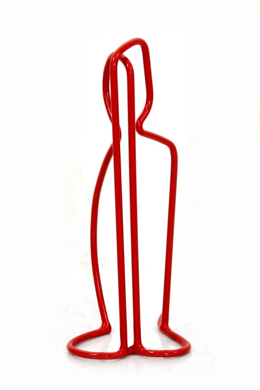 Max Tolentino; Maria Da Penha , 2019, Original Sculpture Steel, 12 x 30 cm. Artwork description: 241 Sculpture in steel wire painted in different colors.  The sculpture was conceived for the award in honor of a law to protect women victims of male aggression in Brazil.  ...