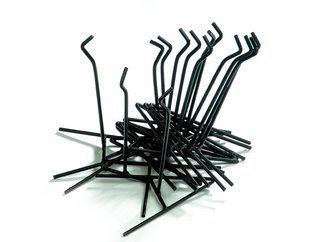 Max Tolentino; Slavery, 2008, Original Sculpture Steel, 30 x 25 cm. Artwork description: 241 abstract using pieces of construction wire . not available , to be ordered ...