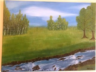 May Dinglasan; Meadows, 2016, Original Painting Oil, 20 x 24 inches. Artwork description: 241  Meadows, Greenery, Nature ...