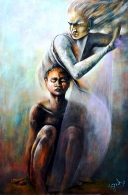 Aurora Mazzoldi; Mother 1 Possessiveness, 2008, Original Painting Acrylic, 35 x 53 inches. Artwork description: 241 This painting shows a mother who tries to dominate her child. It symbolizes possessiveness. ...