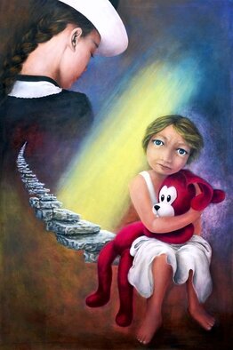 Aurora Mazzoldi; Mother 6 Loneliness, 2012, Original Painting Acrylic, 35 x 53 inches. Artwork description: 241 Lack of communication. The acrylic painting aEURoeMother 6 - LonelinessaEUR shows a mother with her child. They do not communicate with each other. ...