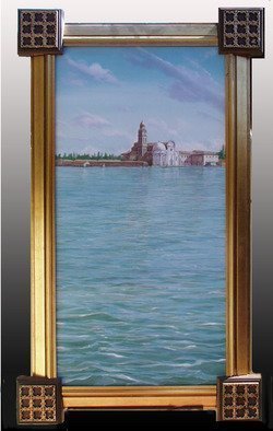 Marc Beauregard; Venetian Lagoon, 2010, Original Painting Acrylic, 2 x 5 feet. 